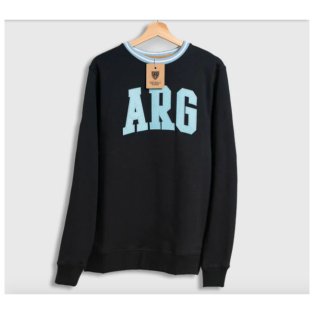 Argentina Retro Football Sweatshirt (Black)