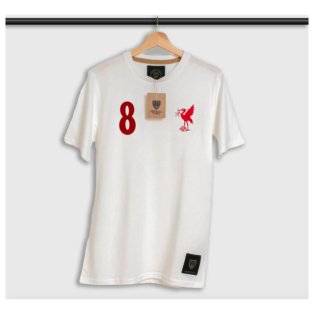 Steven Gerrard The Bird White 8 Retro Shirt