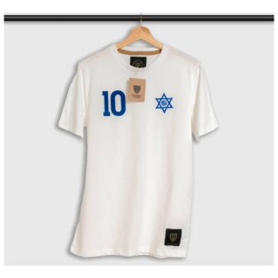 Israel Magen David 10 Retro Football Tee (White)