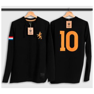 Holland Bergkamp Retro Shirt Black De Leeuw