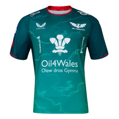 2023-2024 Scarlets Away Rugby Shirt