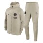 2023-2024 PSG Hooded Strike Tracksuit (Stone) - Kids