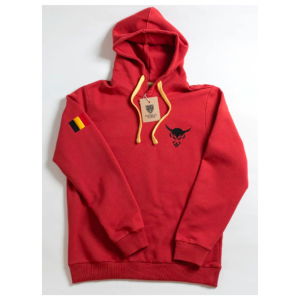 Belgium Le Diable Retro Football Hoodie (Red)