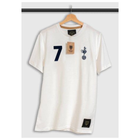 The Cockerel 7 White Home Retro Football T-Shirt