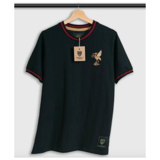Liverpool The Bird Black Retro Football Shirt