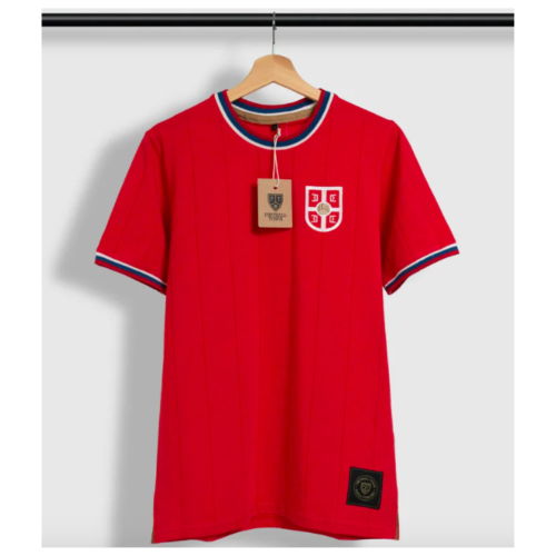 Serbia Cross Home Retro Football Shirt