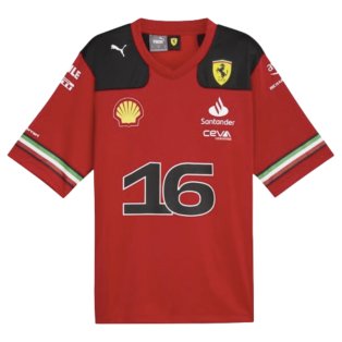 2023 Ferrari Charles Leclerc American Football Jersey