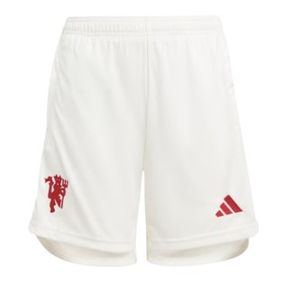 2023-2024 Man Utd Third Shorts (White) - Kids