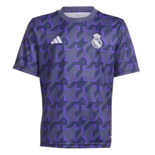 2023-2024 Real Madrid Pre-Match Shirt (Shadow Navy) - Kids
