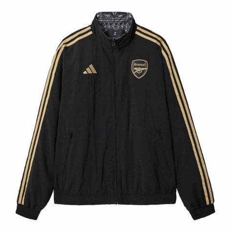 2023-2024 Arsenal Ian Wright Anthem Jacket (Black)