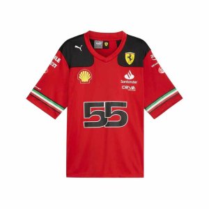 2023 Ferrari Carlos Sainz American Football Jersey