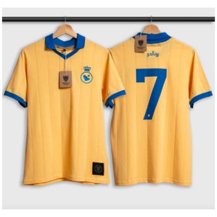 Number #7 Yellow Sports Fan Jersey Number T-Shirt : Clothing, Shoes &  Jewelry 