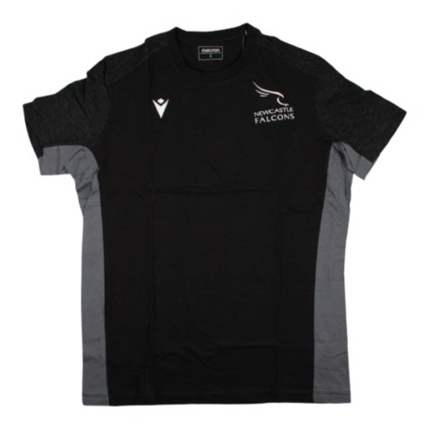 2023-2024 Newcastle Falcons Travel Player T-Shirt (Black)