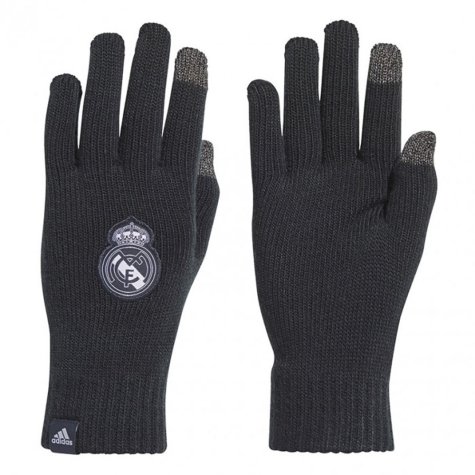 Real Madrid Adidas Gloves (Dark Grey)