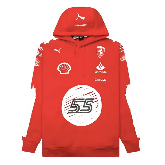 2023 Ferrari x Joshua Vides Replica Hoody Sainz