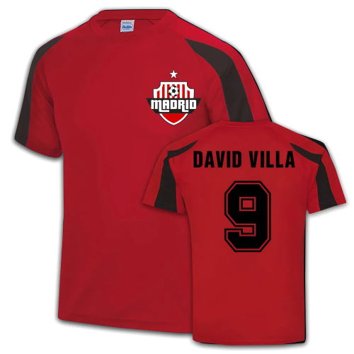 Atletico Madrid Sports Training Jersey (David Villa 9)