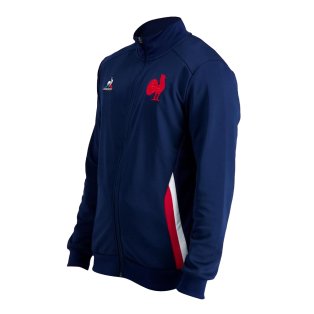 2023-2024 France Rugby Full Zip Presentation Sweat (Blue)