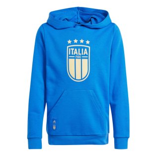 2024-2025 Italy Hooded Top (Blue) - Kids