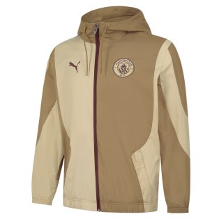 2023-2024 Man City Prematch Woven Jacket (Toasted)