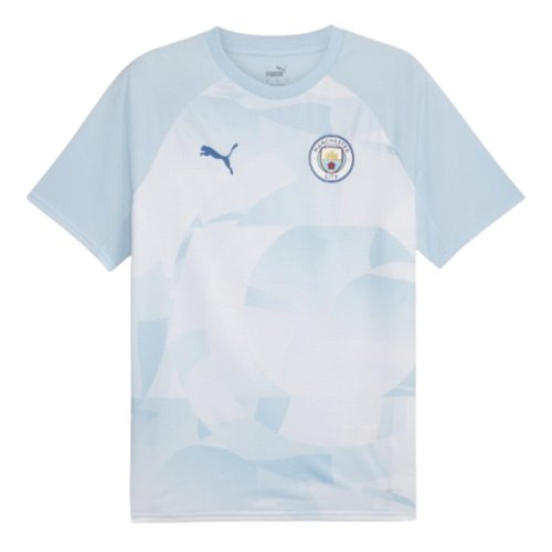 2023-2024 Man City Prematch SS Jersey (Silver Sky)