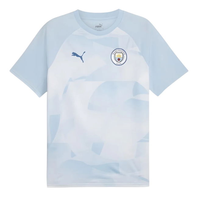 2023-2024 Man City Prematch SS Jersey (Silver Sky)