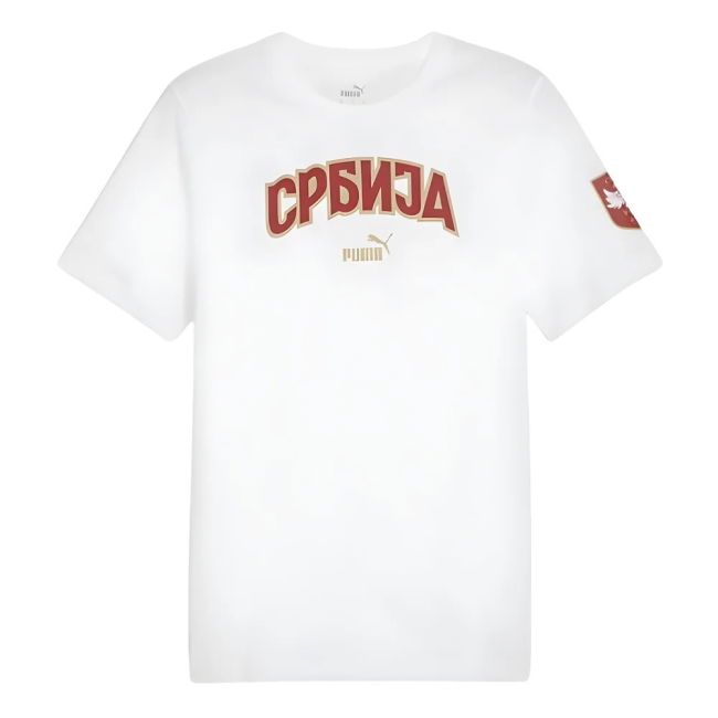 2024-2025 Serbia FtblIcons Tee (White)