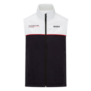 2024 Porsche RP Team Sleeveless Zip Jacket (White-Black)