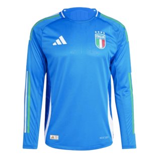 2024-2025 Italy Authentic Long Sleeve Home Shirt