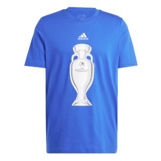 adidas Euro 2024 Official Emblem Trophy T-Shirt - Blue