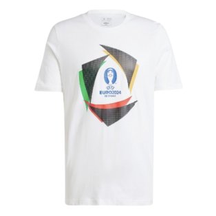adidas Euro 2024 Official Emblem Trophy T-Shirt - White