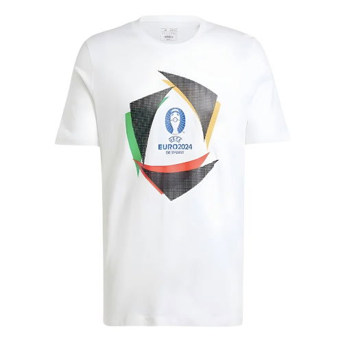 adidas Euro 2024 Official Emblem Trophy T-Shirt - White