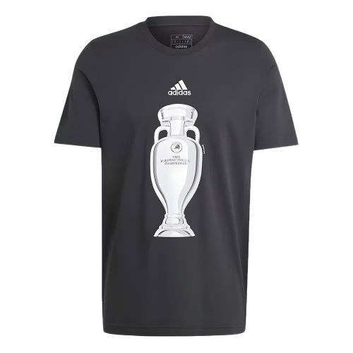 adidas Euro 2024 Official Emblem Trophy T-Shirt - Black