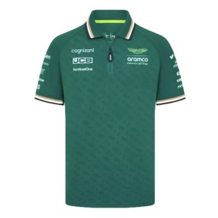 2024 Aston Martin RP Mens Team Polo Shirt (Green)