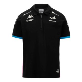 2024 Alpine BWT Team Polo Shirt (Black) - Kids