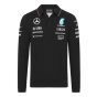 2024 Mercedes-AMG Knit Long Sleeve Polo Shirt (Black)