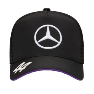2024 Mercedes Lewis Hamilton Driver Trucker Cap (Black)