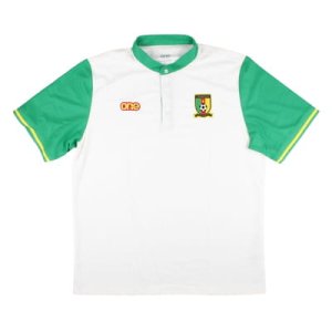 2023-2024 Cameroon ClubMan Polo Shirt (White/Green)