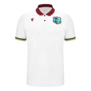 2023-2024 West Indies Cricket Travel Polo (White)