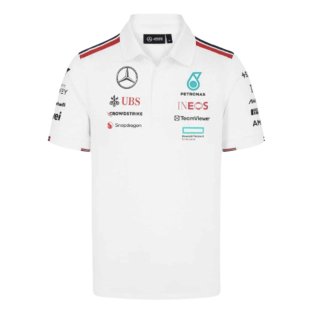 2024 Mercedes-AMG Team Polo Shirt (White)