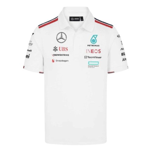 2024 Mercedes-AMG Team Polo Shirt (White)