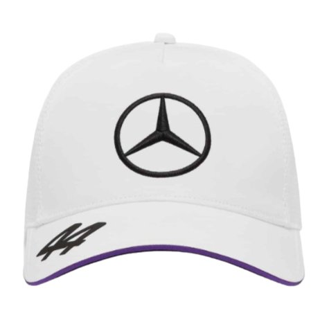 2024 Lewis Hamilton Mercedes Team Trucker Cap (White)