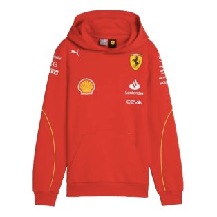 2024 Scuderia Ferrari Team Hoodie (Red) - Kids