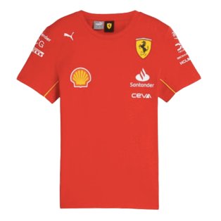 2024 Scuderia Ferrari Team T-Shirt (Red) - Kids
