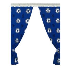 Chelsea Official Repeat Crest Curtains - 72 Inch