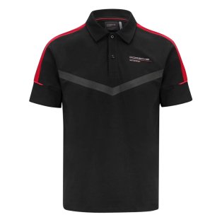 2024 Porsche Motorsport Mens Polo Shirt (Black)