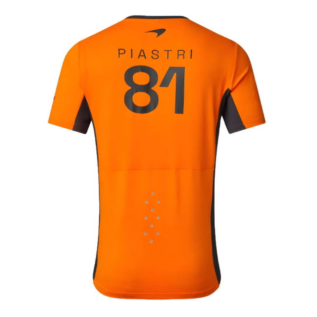2024 McLaren Mens Replica Oscar Piastri Set Up T-shirt (Autumn Glory)