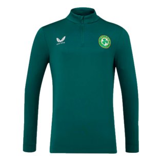2023-2024 Republic of Ireland Players Half Zip Midlayer (Green)