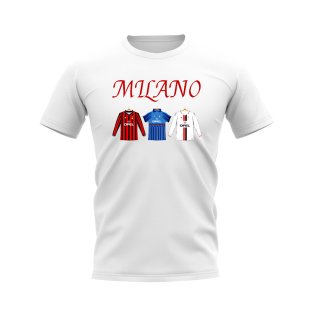 Milano 1995-1996 Retro Shirt T-shirt - Text (White)