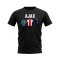 Ajax 1994-1995 Retro Shirt Text T-shirt (Black)