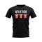 Atletico Madrid 2004-2005 Retro Shirt Text T-shirt (Black)